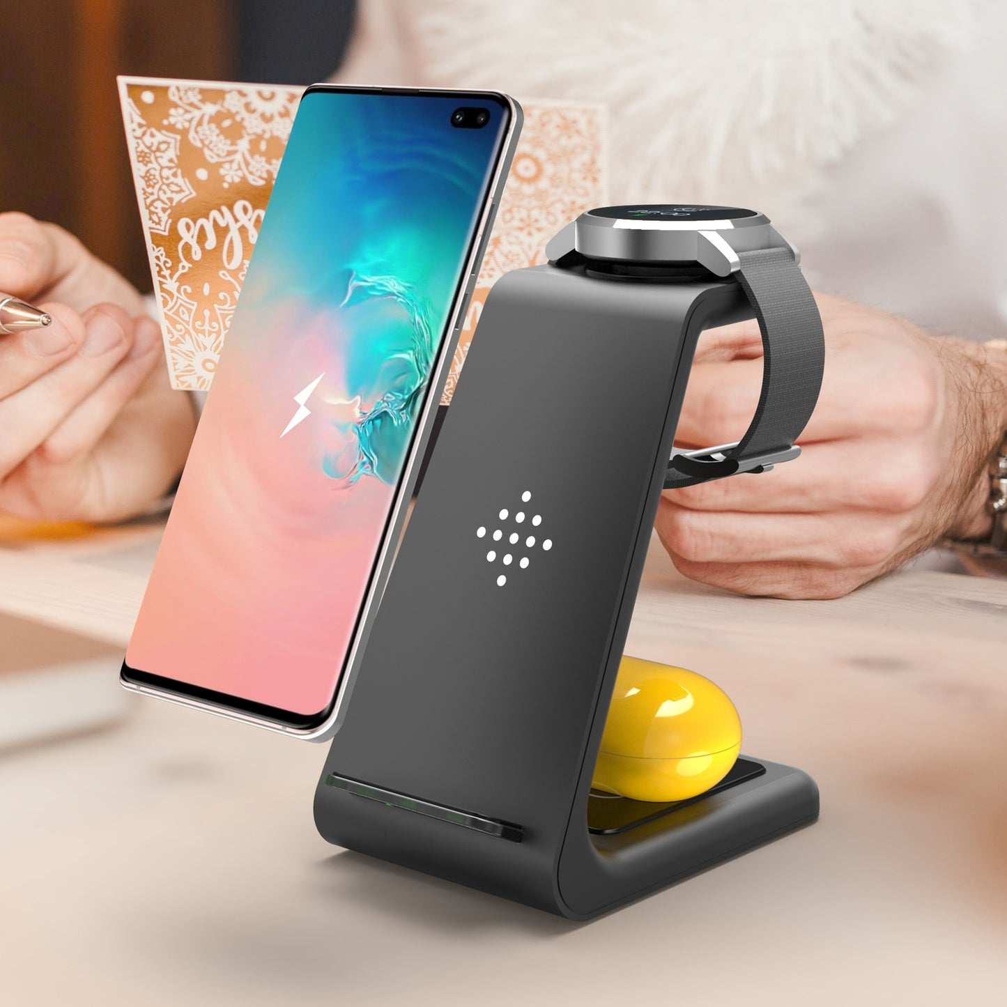 3 in 1 mobile phone wireless charger
