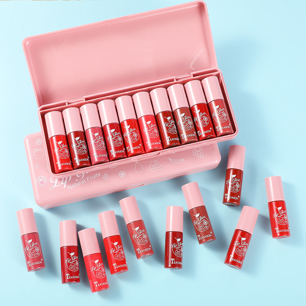 10 pink pearlescent lip gloss long-lasting moisturizing