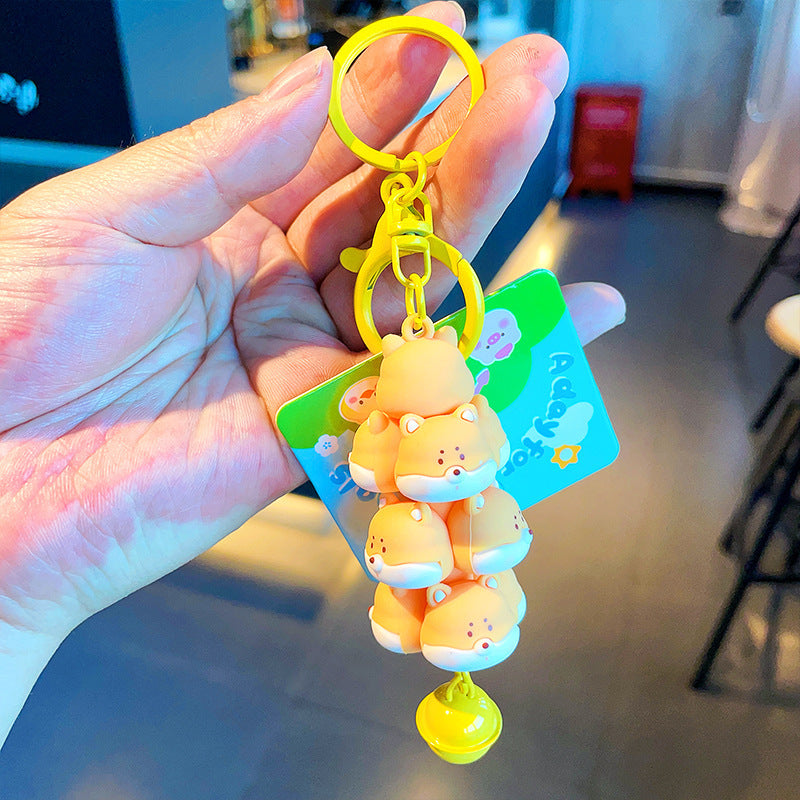 Cartoon Cute Sanrio Jenga Creative Car Keychain