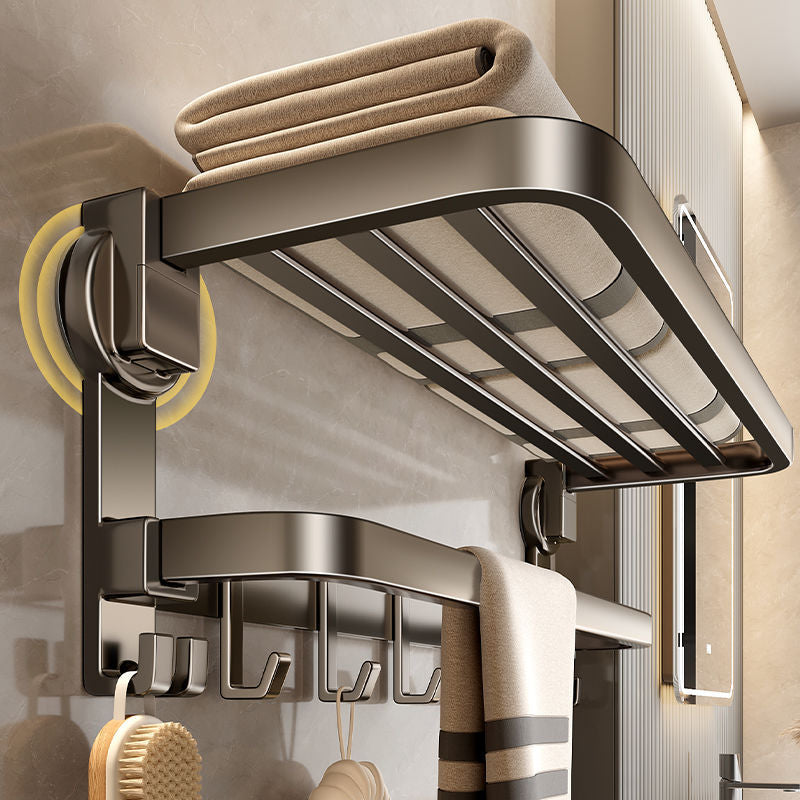 Bathroom wall mounted punch-free integrated rack