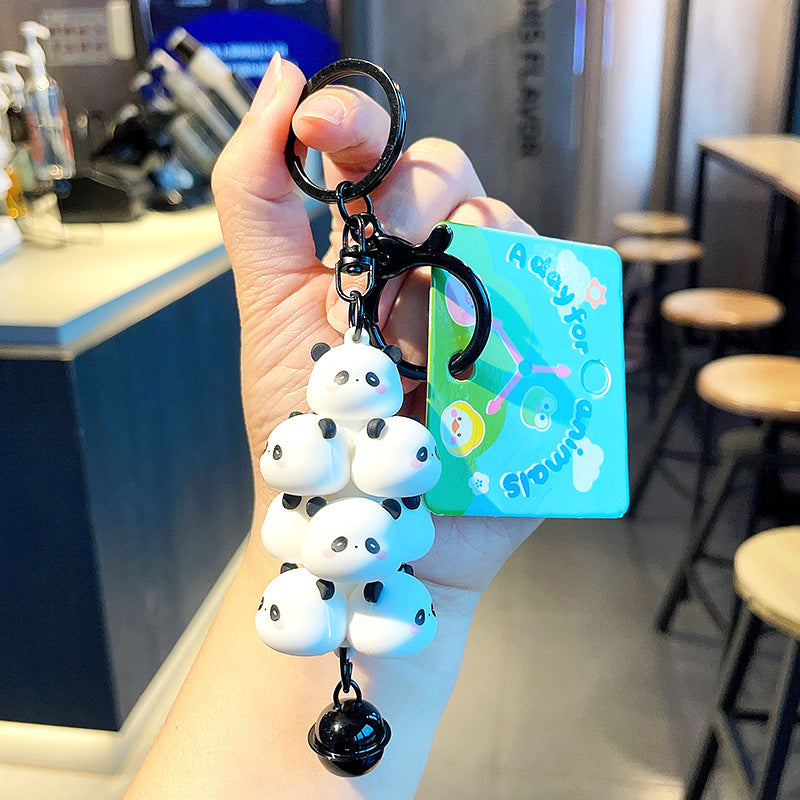 Cartoon Cute Sanrio Jenga Creative Car Keychain