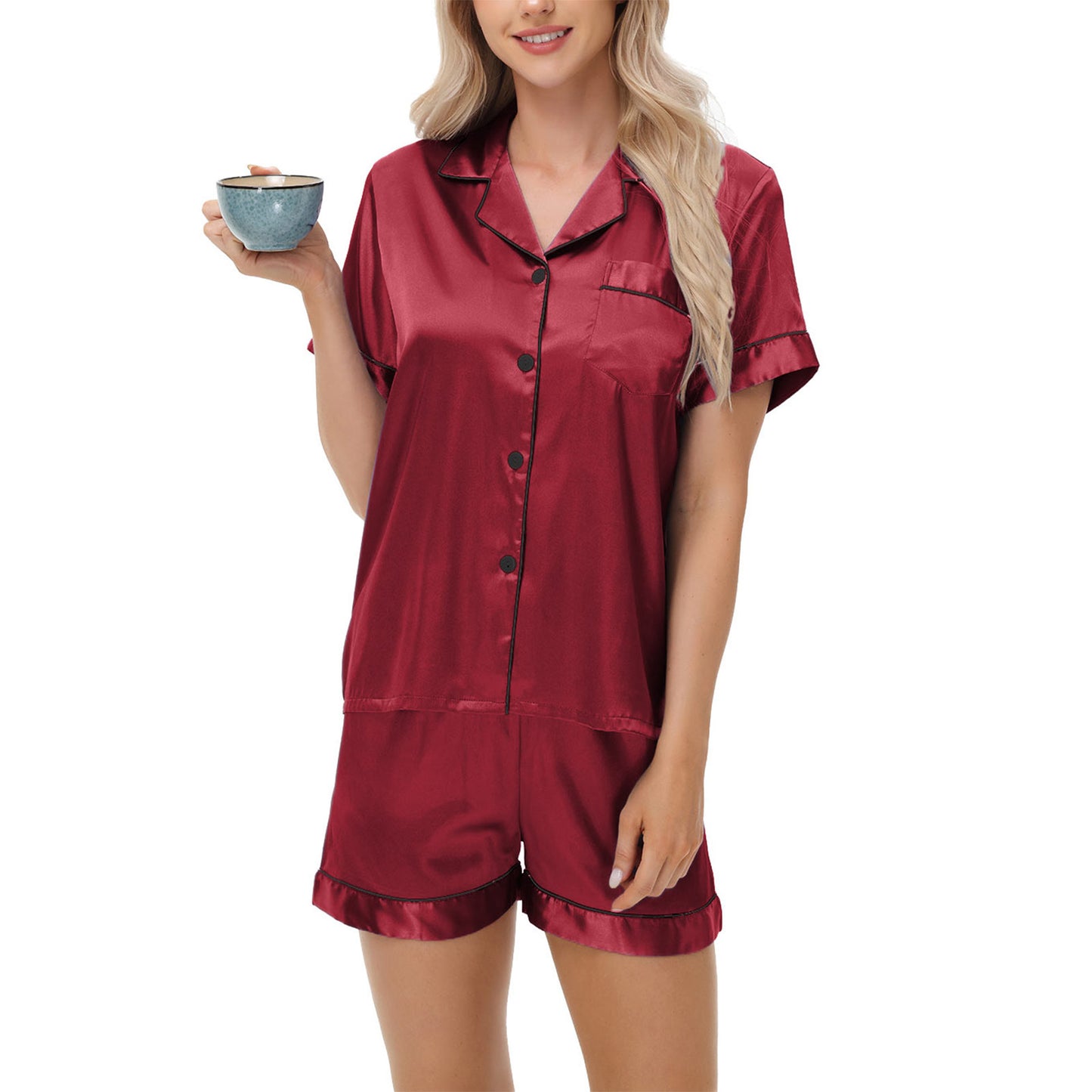 Satin Silk Pajama Set
