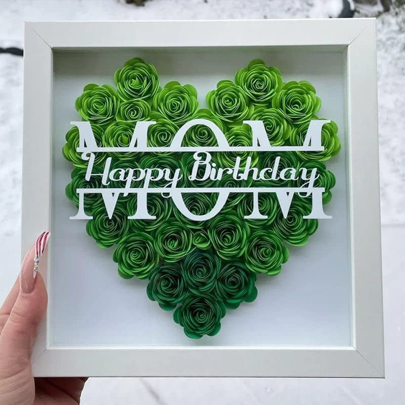 Mother's Day Flower Shadow Box With Name for Mother's Day
